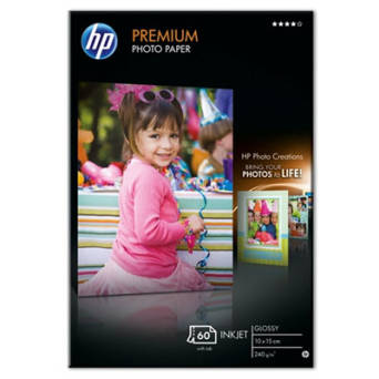 Papier HP Premium Photo błyszczący A6 10cmX15cm 240g/60ark - Q1992A