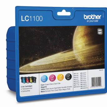 Tusz Brother LC1100VALBP Value Pack BCMY