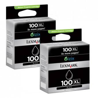Tusz Lexmark 100XL Black Double Pack - 14N0848
