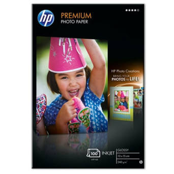 Papier HP Premium Photo A6 10cmX15cm 240g/100ark - Q8032A