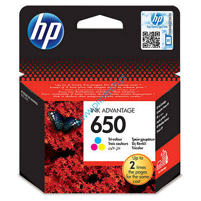 Trójkolorowy tusz HP 650 Color - CZ102AE do drukarki HP Deskjet Ink Advantage 2515 All-in-One, HP Deskjet Ink Advantage 2515, HP Deskjet Ink Advantage 3515