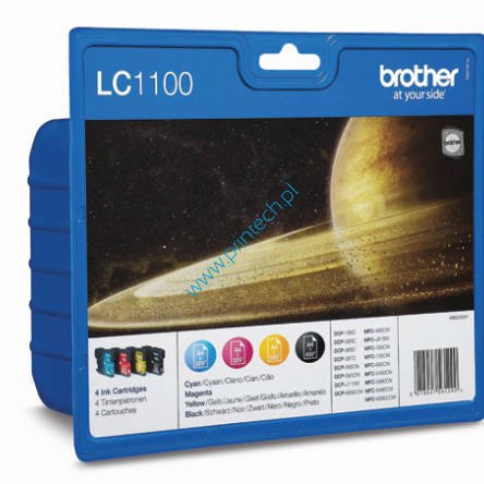 Tusz Brother LC1100VALBP Value Pack BCMY