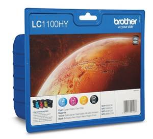 Tusz Brother LC1100HYVALBP Value Pack BCMY